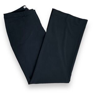 Coldwater Creek Women's Size 10 Black Pants Straight Leg Flat Front Work Office